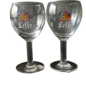 Vintage Leffe Beer Glasses Embrace the Timeless Beauty and Flavors of Abbaye de